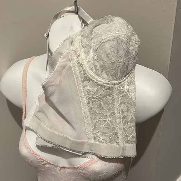 Sheer White Lace Underwired Bra Bustier Like New - Picture 10 of 10